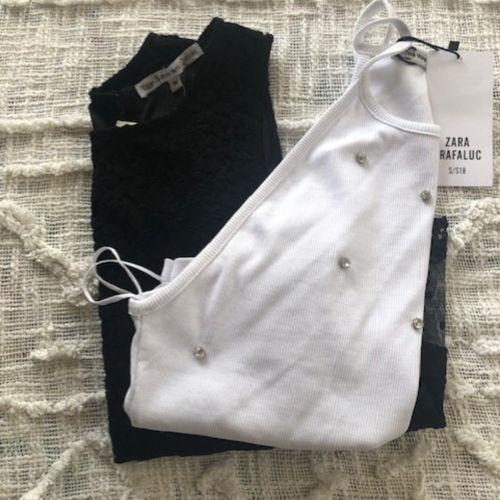BLACK & WHITE TOP - Picture 6 of 6